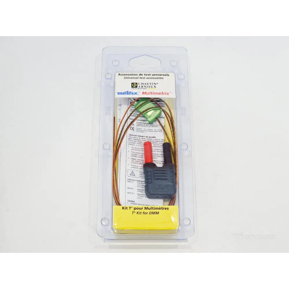 Chauvin Arnoux Multimetrix K-type thermocouple temperature kit for DMM in sealed original blister packaging