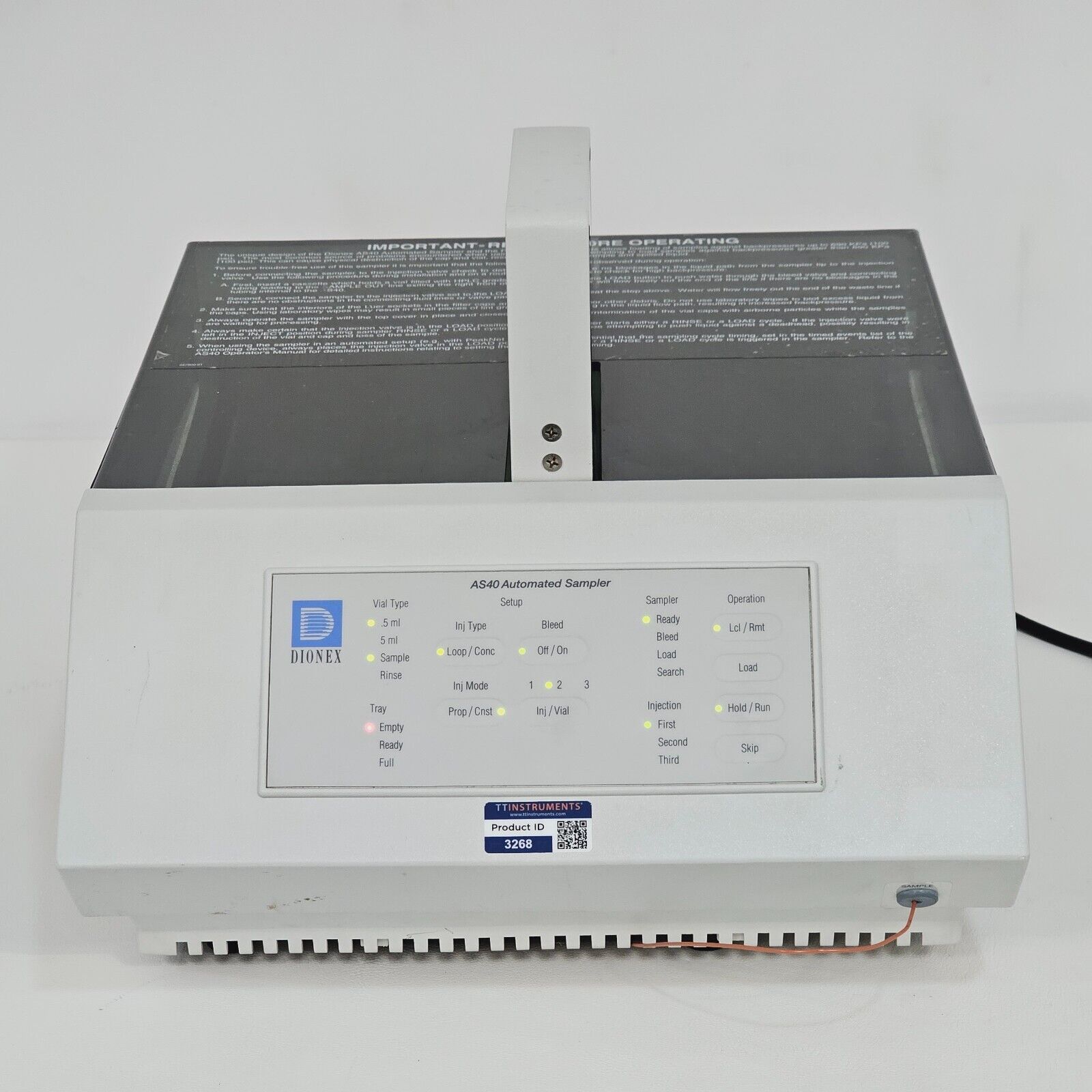 Dionex As40 Automated Sampler AS40-1