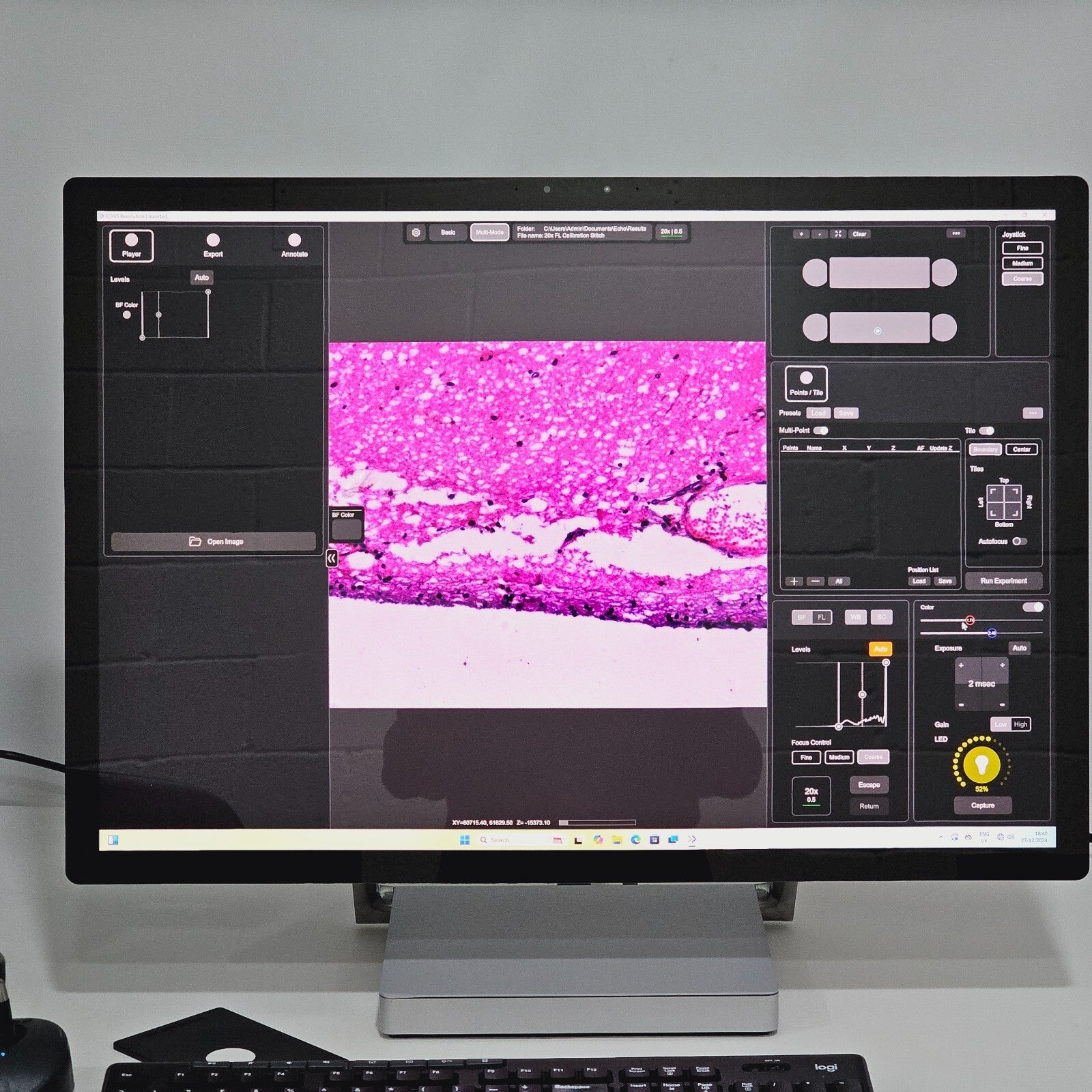 ECHO Revolution RON-B Automated Microscope w/ 4X Objectives & Chroma Optical F