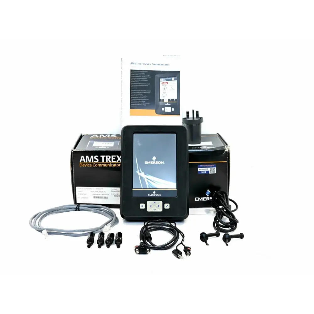 Emerson AMS Trex TREXLFPKLWS3S handheld HART Foundation Fieldbus device communicator front view