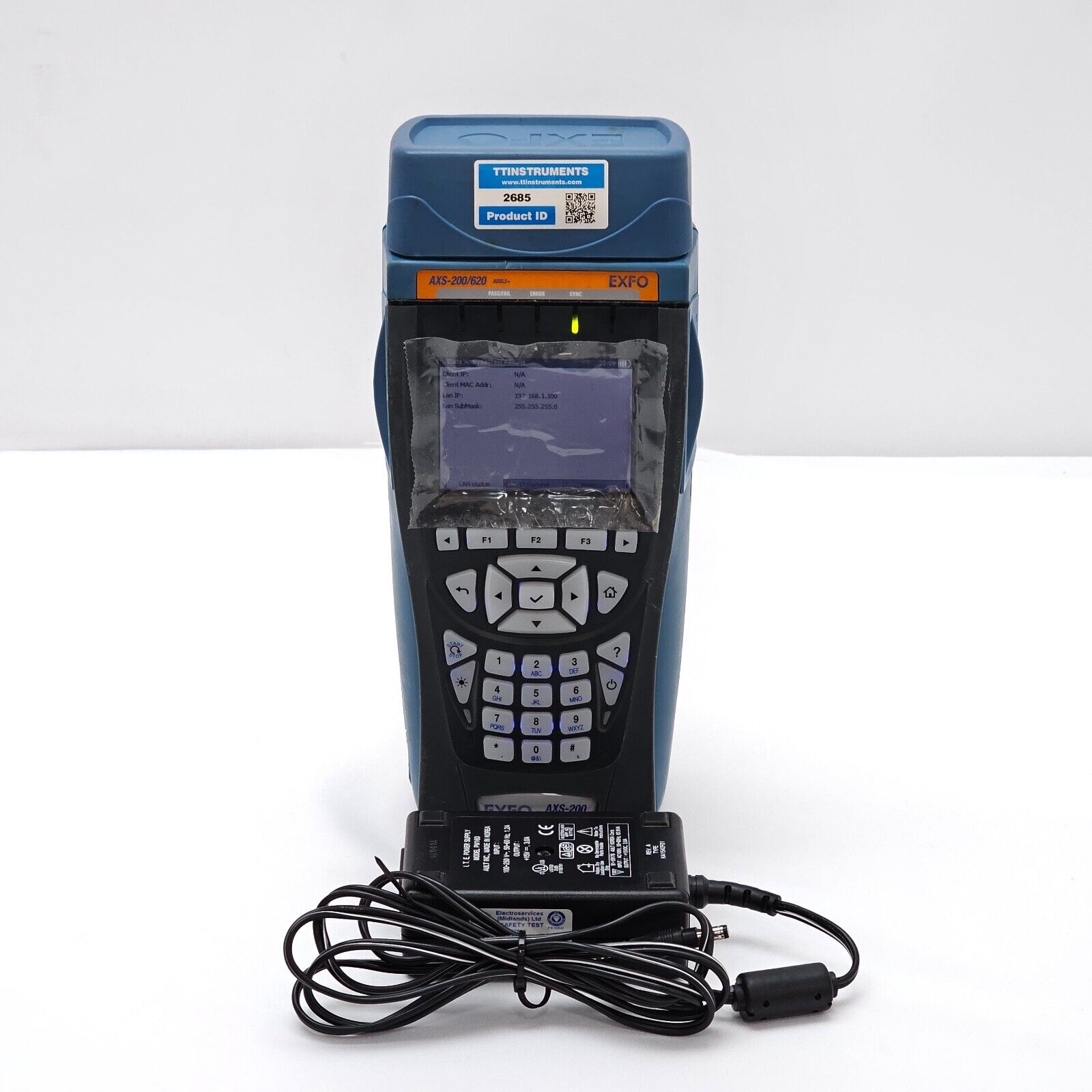 EXFO AXS 200/620 Sharp Tester AXS-620 ADSL2+ Triple Play Set Annex A DATA FTP I