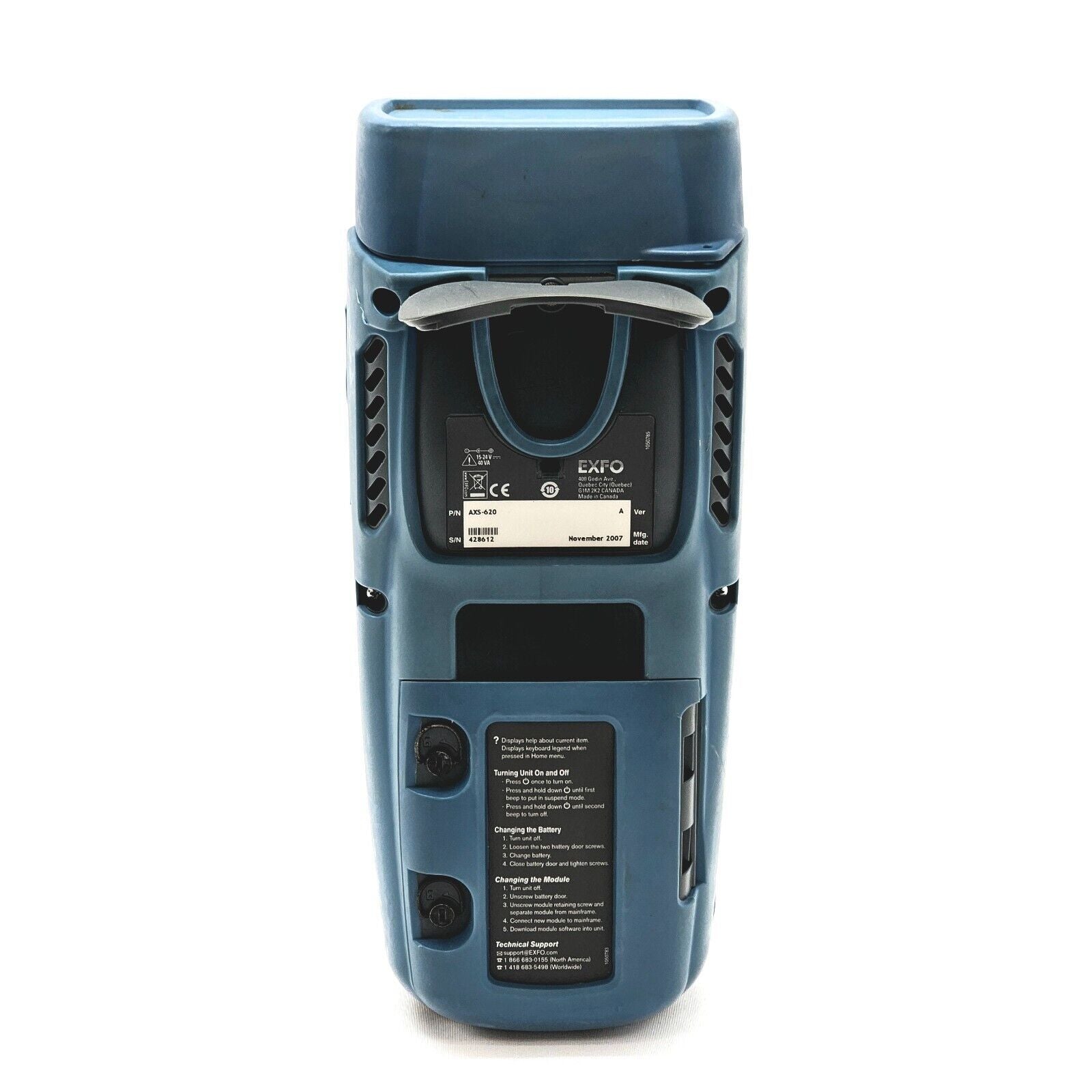 EXFO AXS 200/620 Sharp Tester AXS-620 ADSL2+ Triple Play Set Annex A DATA FTP I