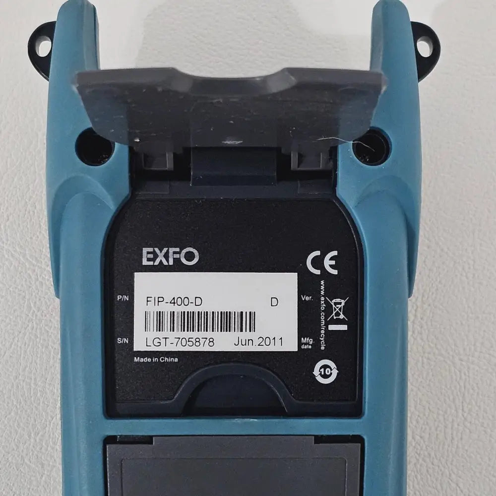 EXFO FIP-400-D fiber probe viewer and carry case showing full kit contents included in sale