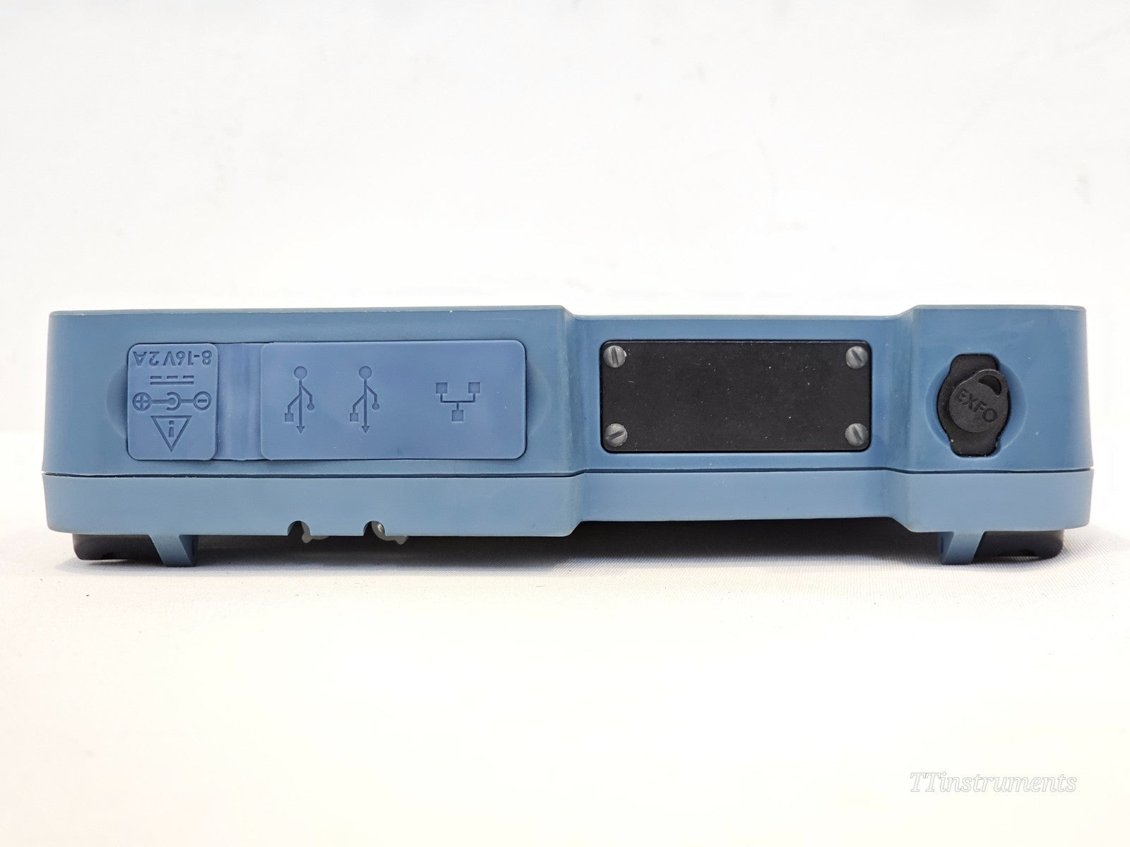 EXFO FIP-410B probe side profile showing ergonomic body and capture button