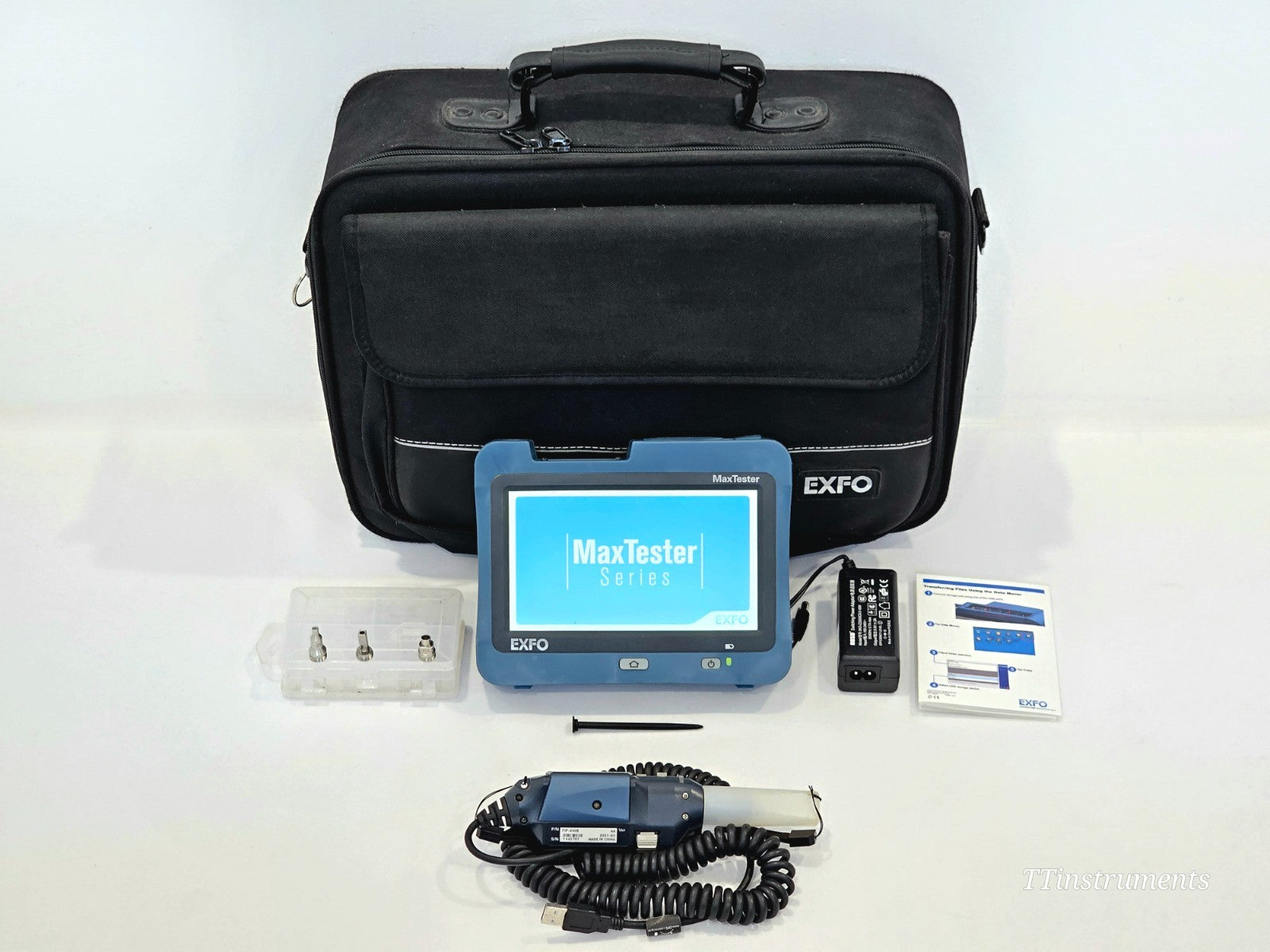 EXFO FIP-430B Fiber Inspection Scope with 4 Tips + MAX-FIP Viewer