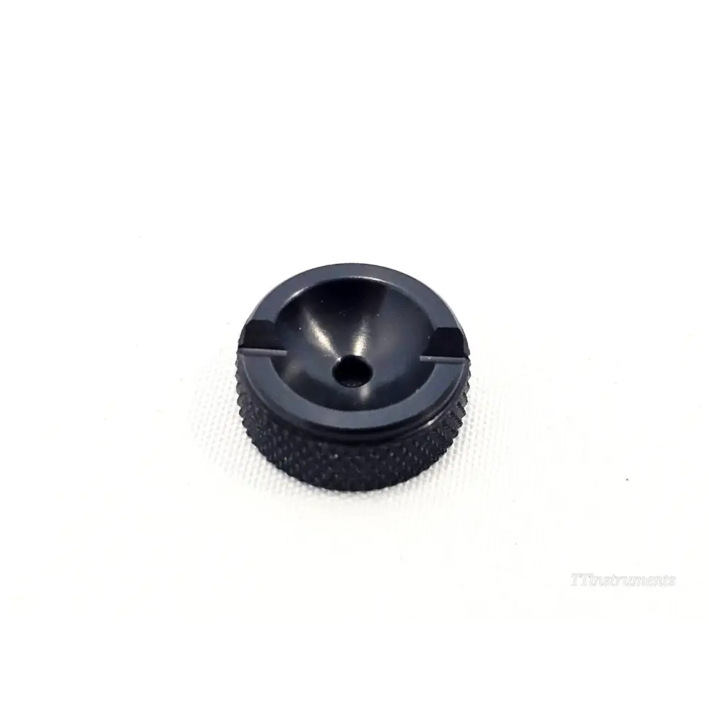 EXFO FOA-3000 bare fibre adapter — top/angled view showing knurled body and central pinhole aperture