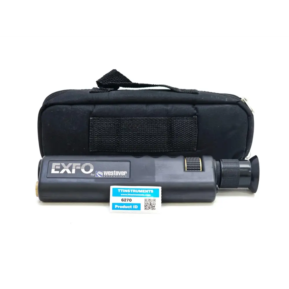 EXFO FOMS-400X-UNIV handheld fibre optic microscope scope with universal 2.5mm adapter, front view