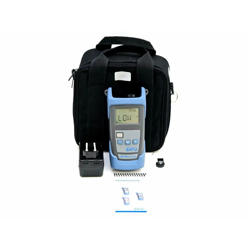 EXFO FPM-300 FPM-302 PON power meter front view showing display and keypad