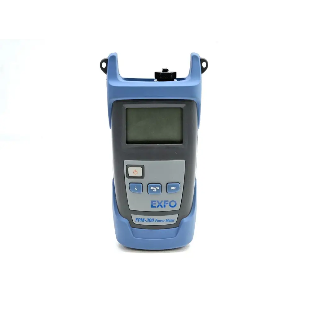 EXFO FPM-300 FPM-302 handheld fiber optic power meter right-side profile view