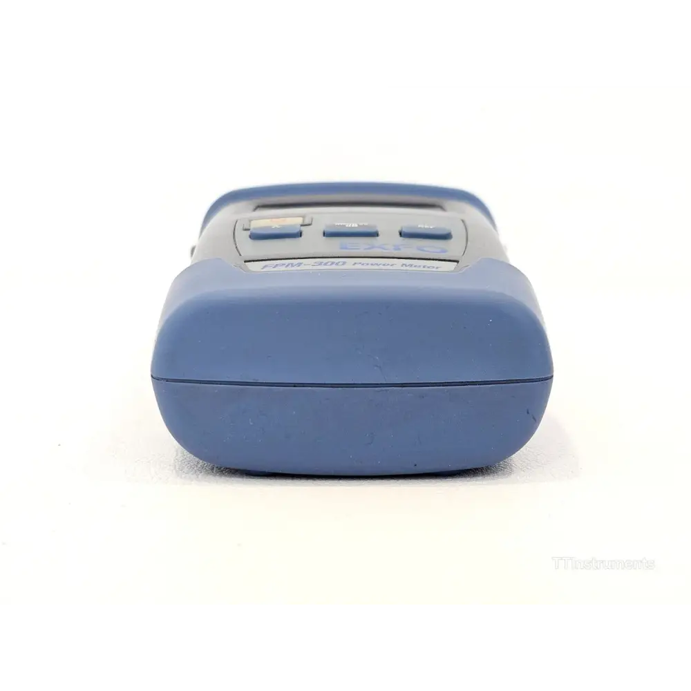 EXFO FPM-302 PON power meter with both SC and FC adapters shown alongside the unit
