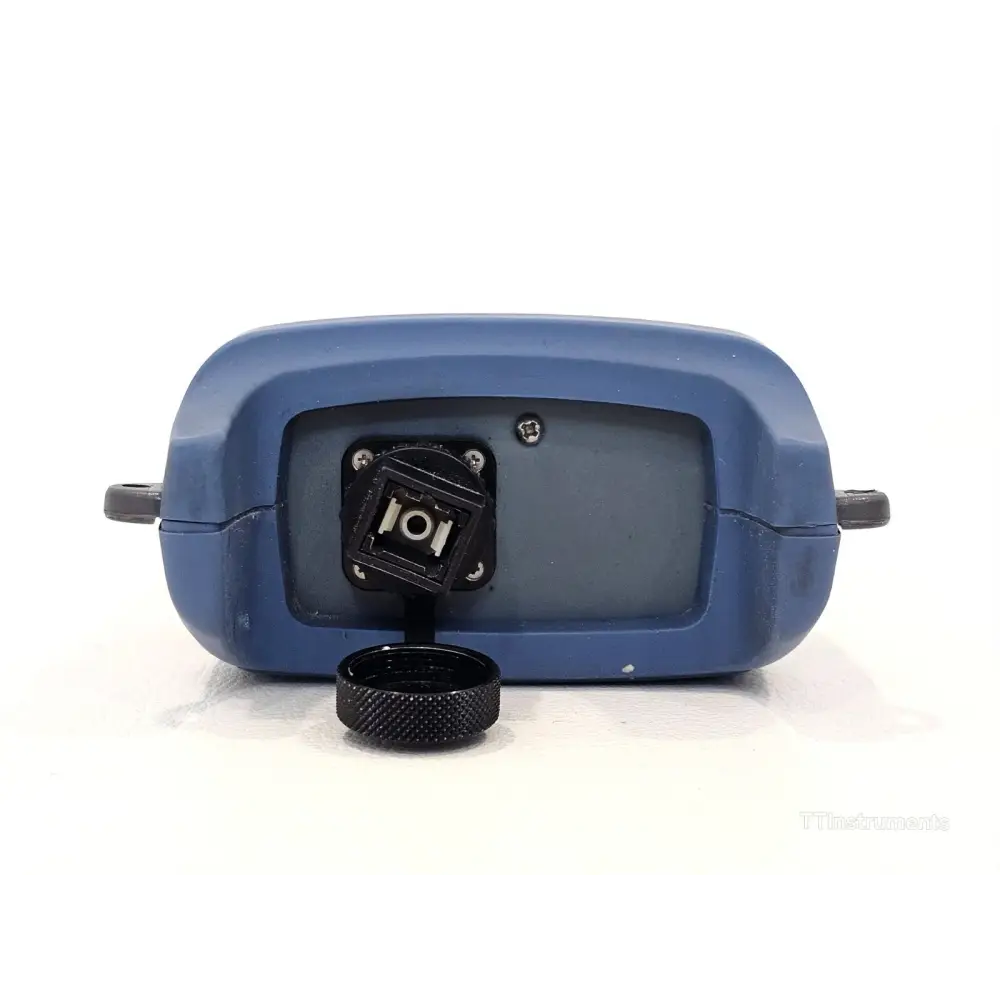 EXFO FPM-300 power meter LCD screen displaying optical power reading in dBm