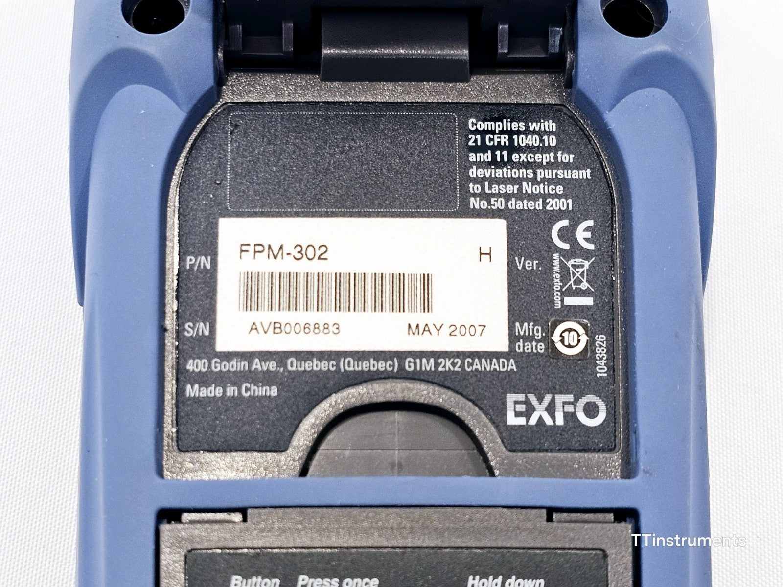 EXFO FPM-300 PON Power Meter FPM-302 with SC Adapter GE Detector
