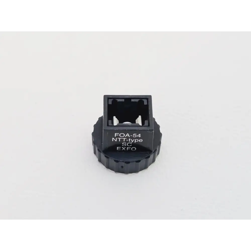 Close-up of EXFO FPM-302X detector port and SC adapter interface on the power meter