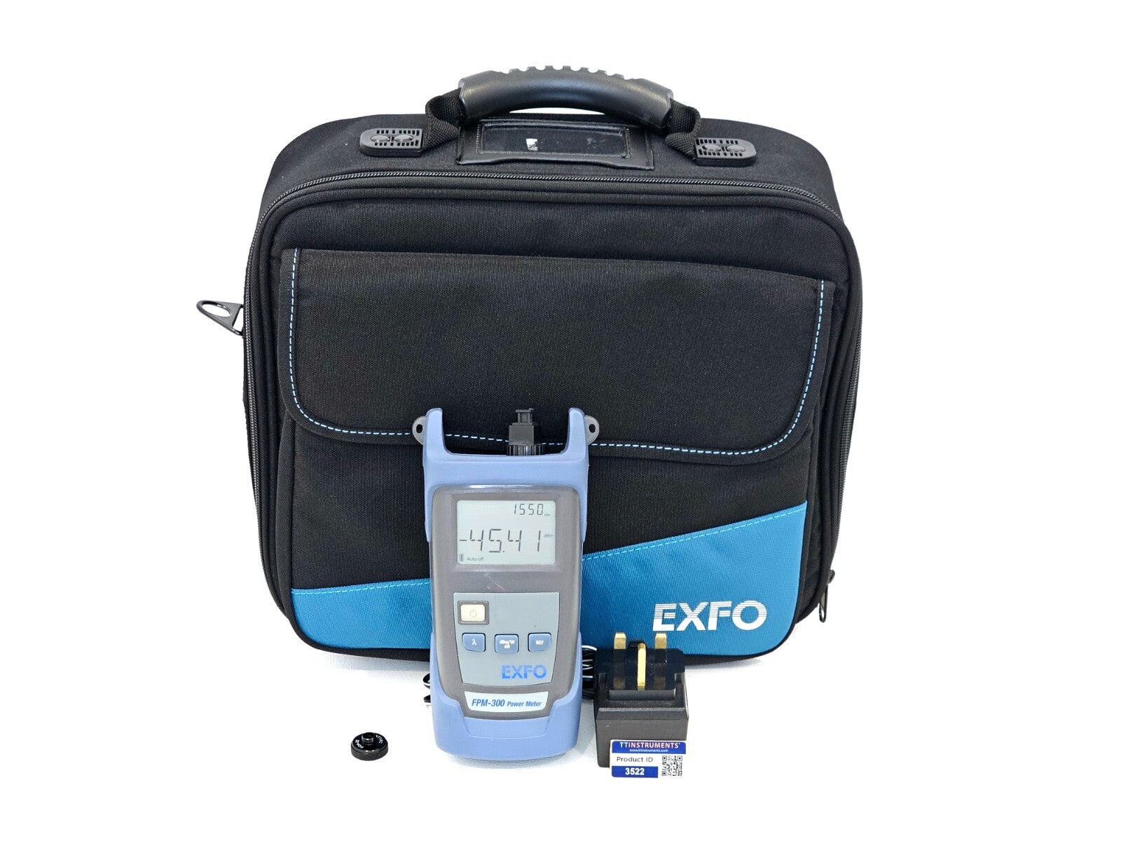 EXFO FPM-300 PON Power Meter FPM-302 with FC and SC Adapters 1310/1490/1550 nm