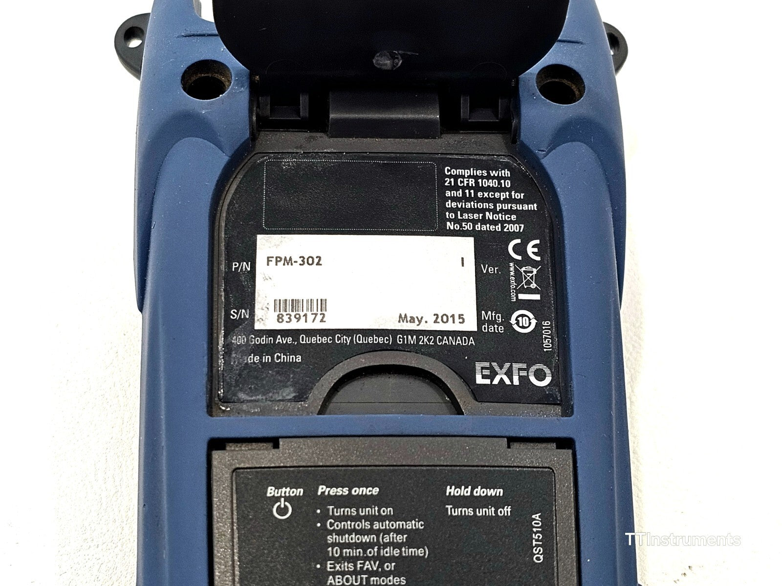 EXFO FPM-300 PON Power Meter FPM-302 with FC and SC Adapters 1310/1490/1550 nm