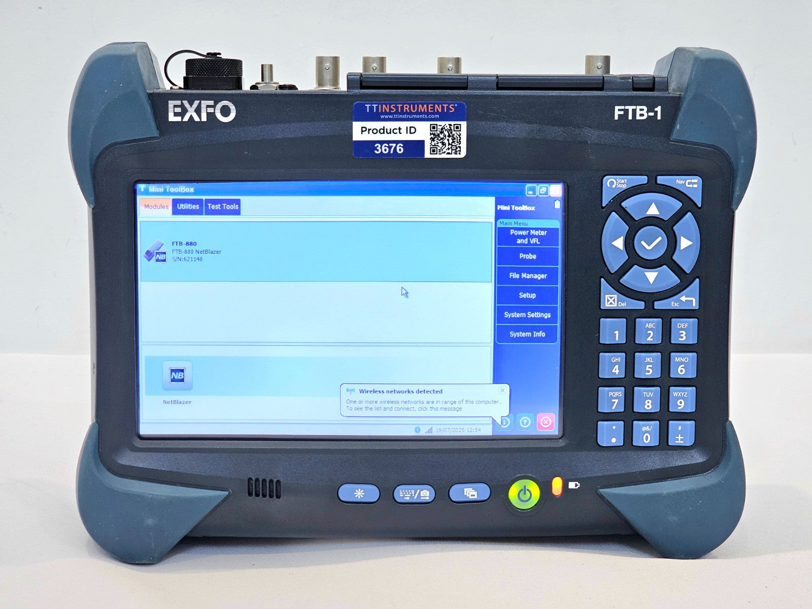EXFO FTB-1 Mainframe + FTB-880 NetBlazer 10G LAN WAN + 1G Ethernet Tester RFC...
