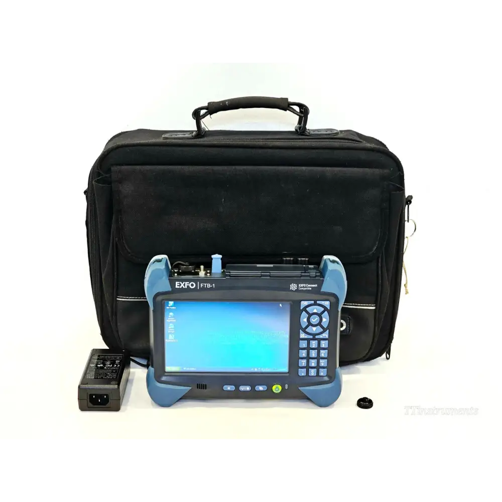 EXFO FTB-1 mainframe with FTB-730 OTDR module — front view showing touchscreen display and module interface
