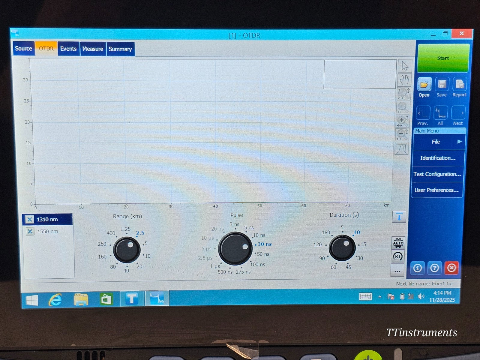 EXFO FTB-1 Pro FTB-720Gv2-SM1 1310/1550 nm OTDR iOLM APC-SC FTB-720 SM1