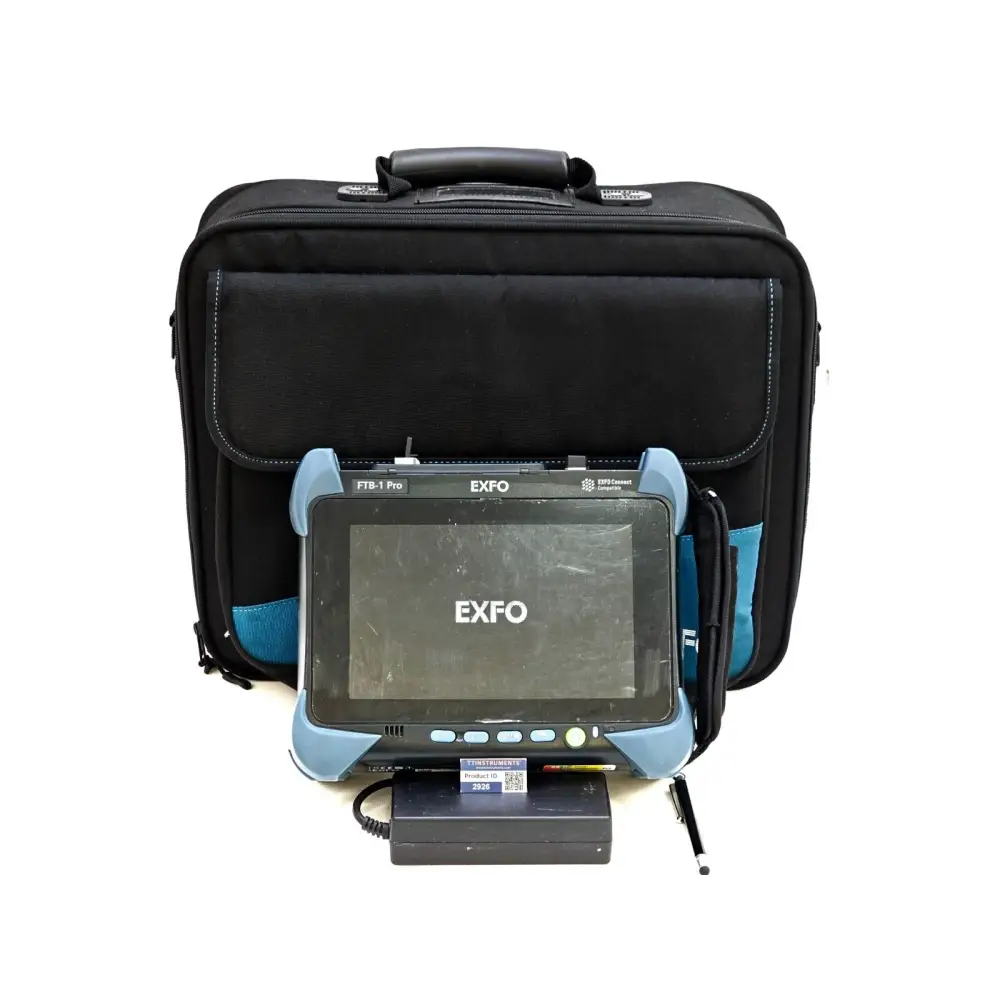 EXFO FTB-1 Pro with FTB-730Gv2-SM8-OPM module, front view showing touchscreen display and module ports