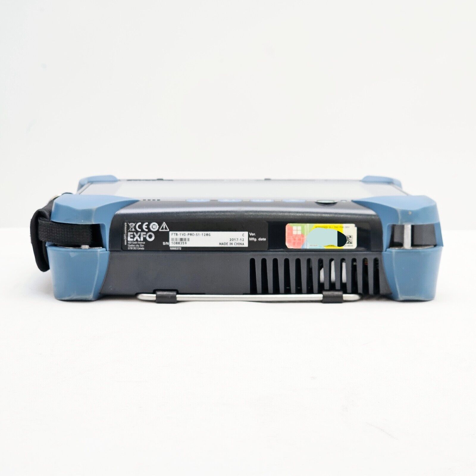 EXFO FTB-880v2 SFP port area with installed SFP transceivers