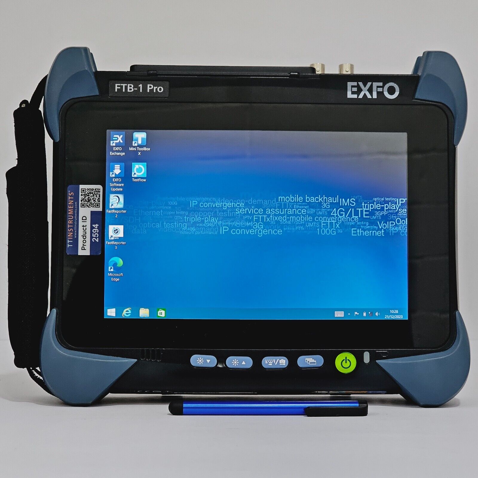 EXFO FTB-1 Pro w/ FTB-880v2 NetBlazer GigE Optical Electrical 1 Gigabit Ethernet