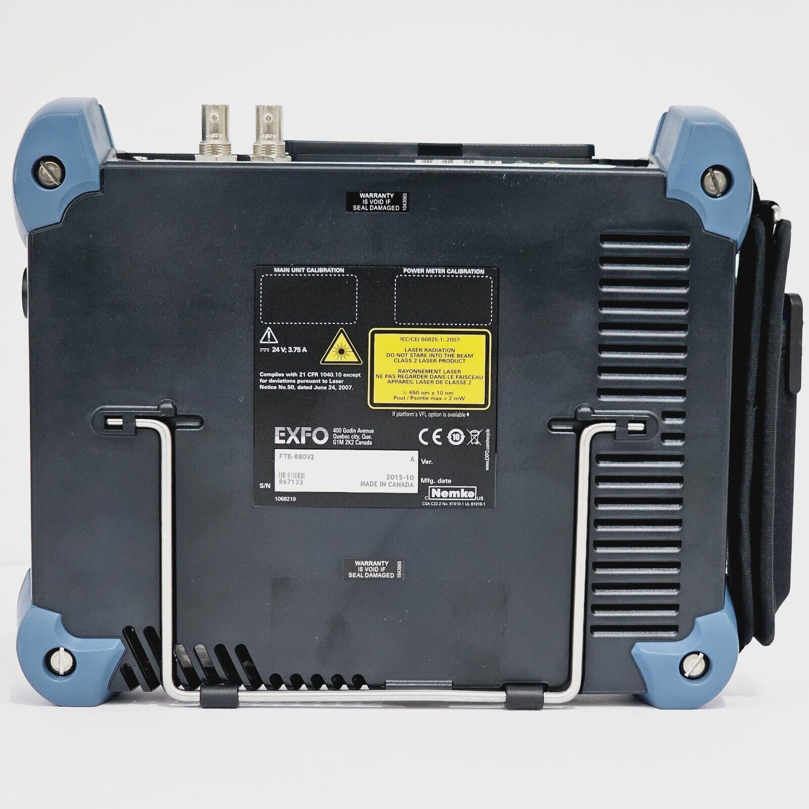 EXFO FTB-1 Pro w/ FTB-880v2 NetBlazer GigE Optical Electrical 1 Gigabit Ethernet