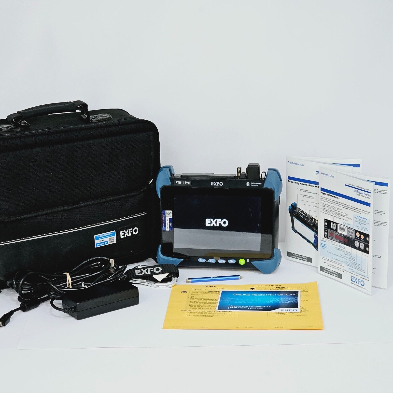 EXFO FTB-1 Pro w/ PM & VFL w/ FTB-880v2 NetBlazer SDH SONET PDH 52M Tester