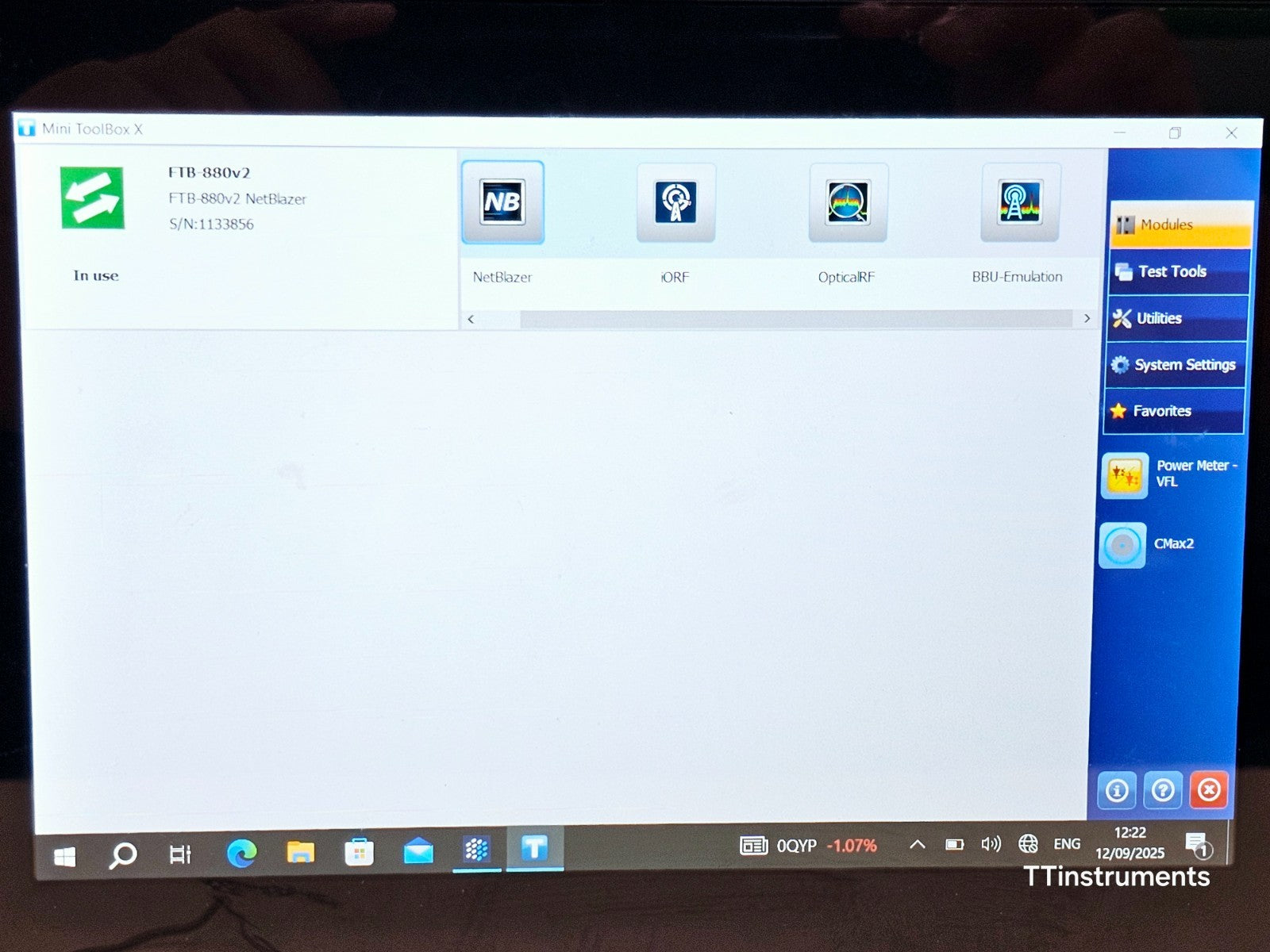 EXFO FTB-1 Pro with FTB-880v2 NetBlazer SDH SONET PDH 52M Tester