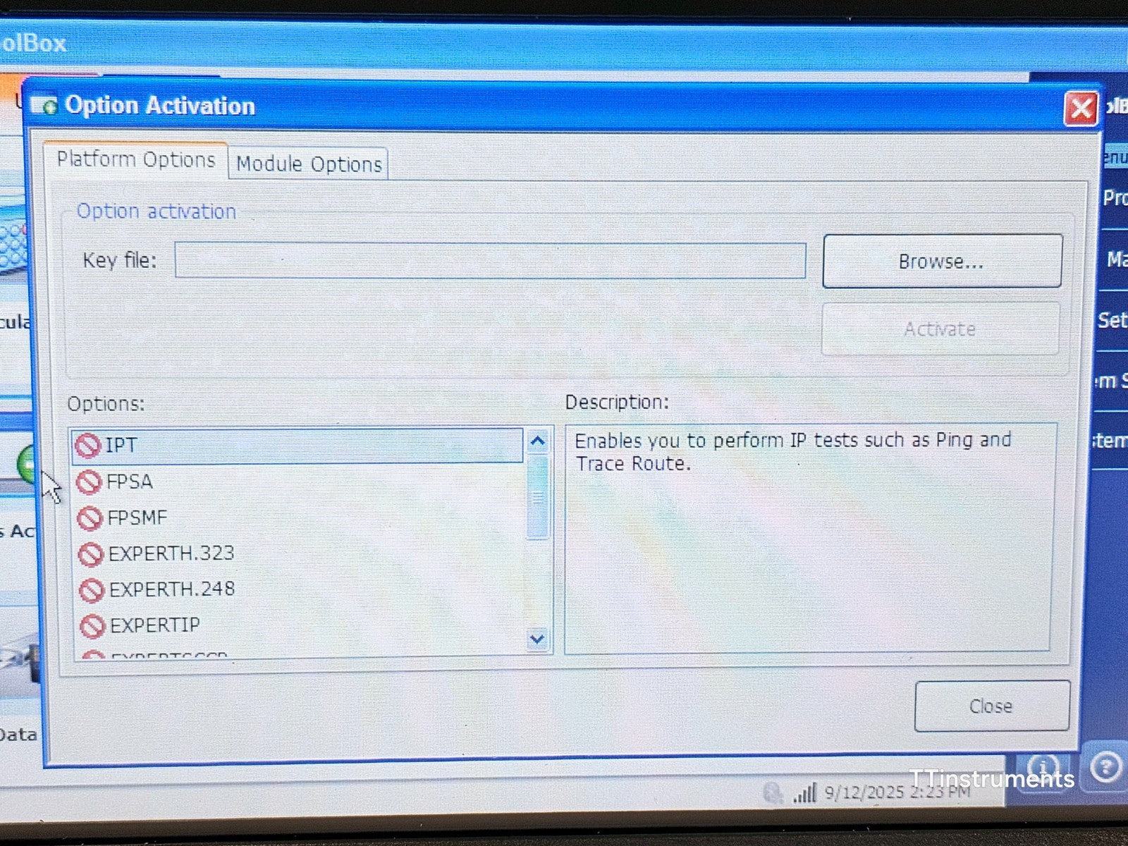 EXFO FTB-1 with FTB-635 DSL Tester FTB CQ DSL FTB-635-V2XAA