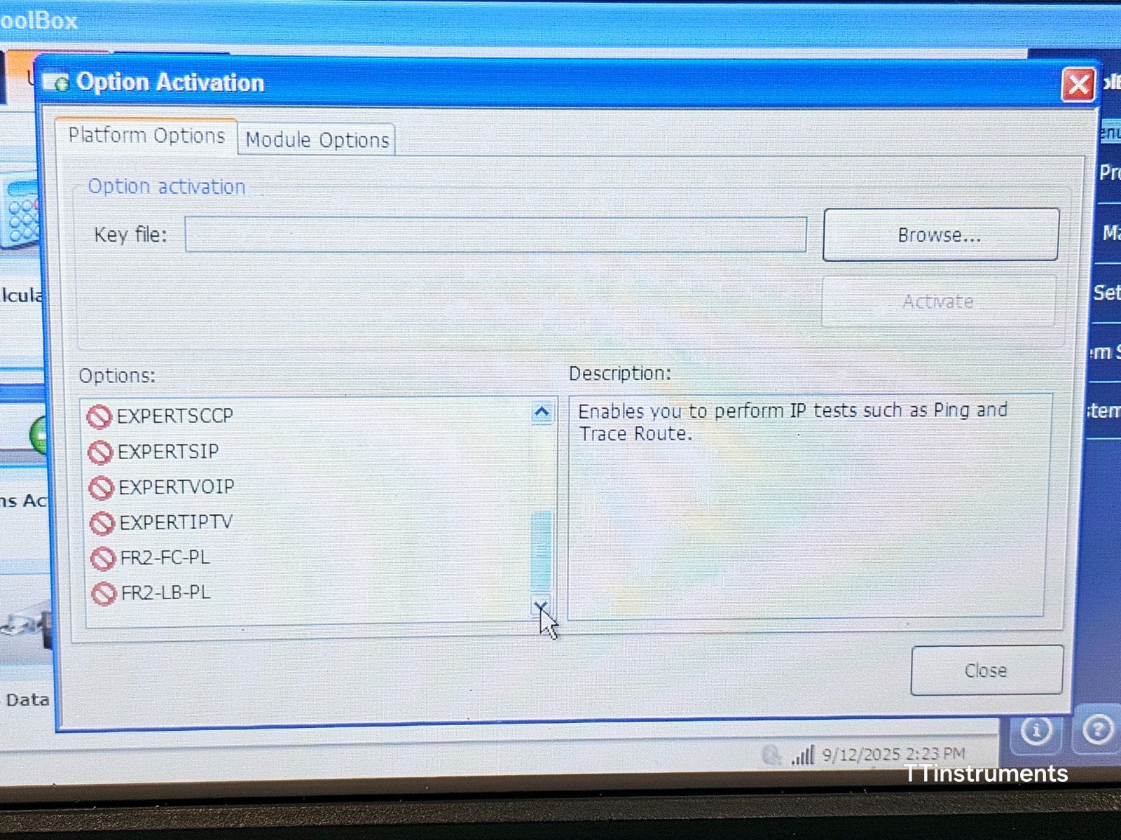 EXFO FTB-1 with FTB-635 DSL Tester FTB CQ DSL FTB-635-V2XAA