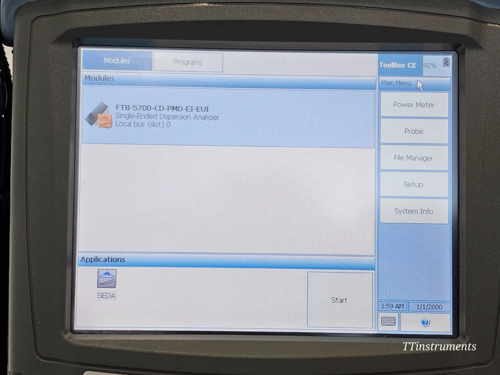 EXFO FTB-200 + FTB-5700 Single-Ended CD & PMD Dispersion Analyzer