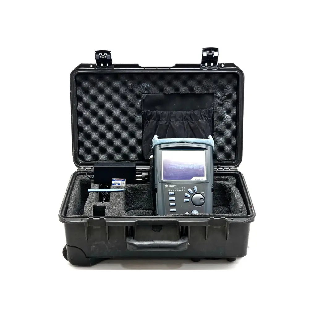 EXFO FTB-200 V2 with FTB-5240S-P OSA module front view showing touchscreen display