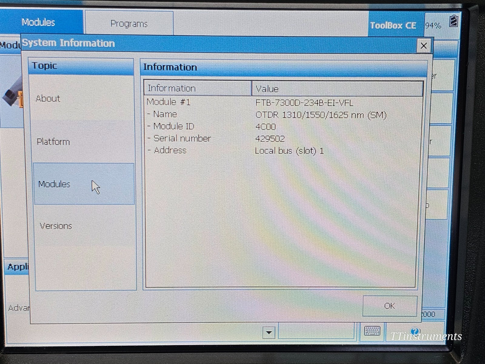 EXFO FTB-200 with FTB-7300D 1310/1550/1625 nm OTDR PC 38/37/35 dB FTB-7300D-234B