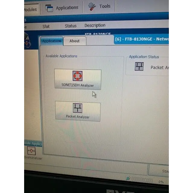 EXFO FTB-8130NGE 10GbE tester side profile showing module form factor