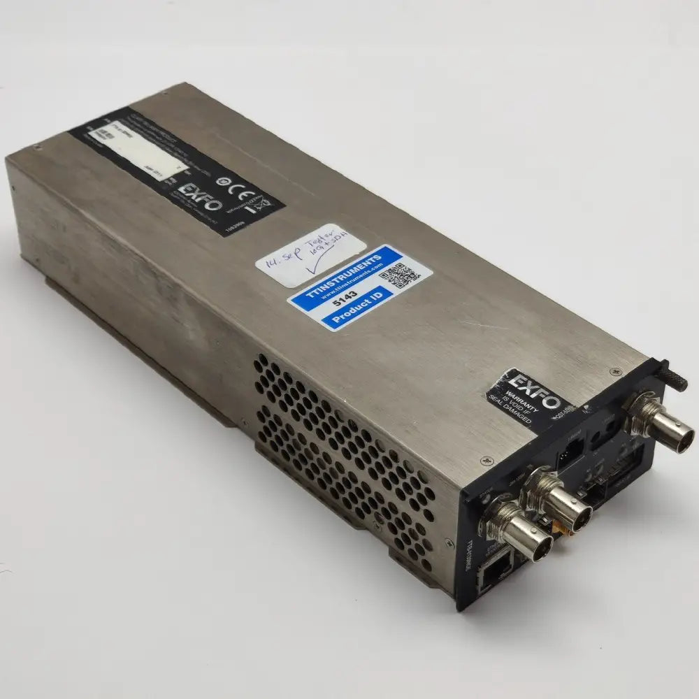 EXFO FTB-8130NGE serial number and model label detail