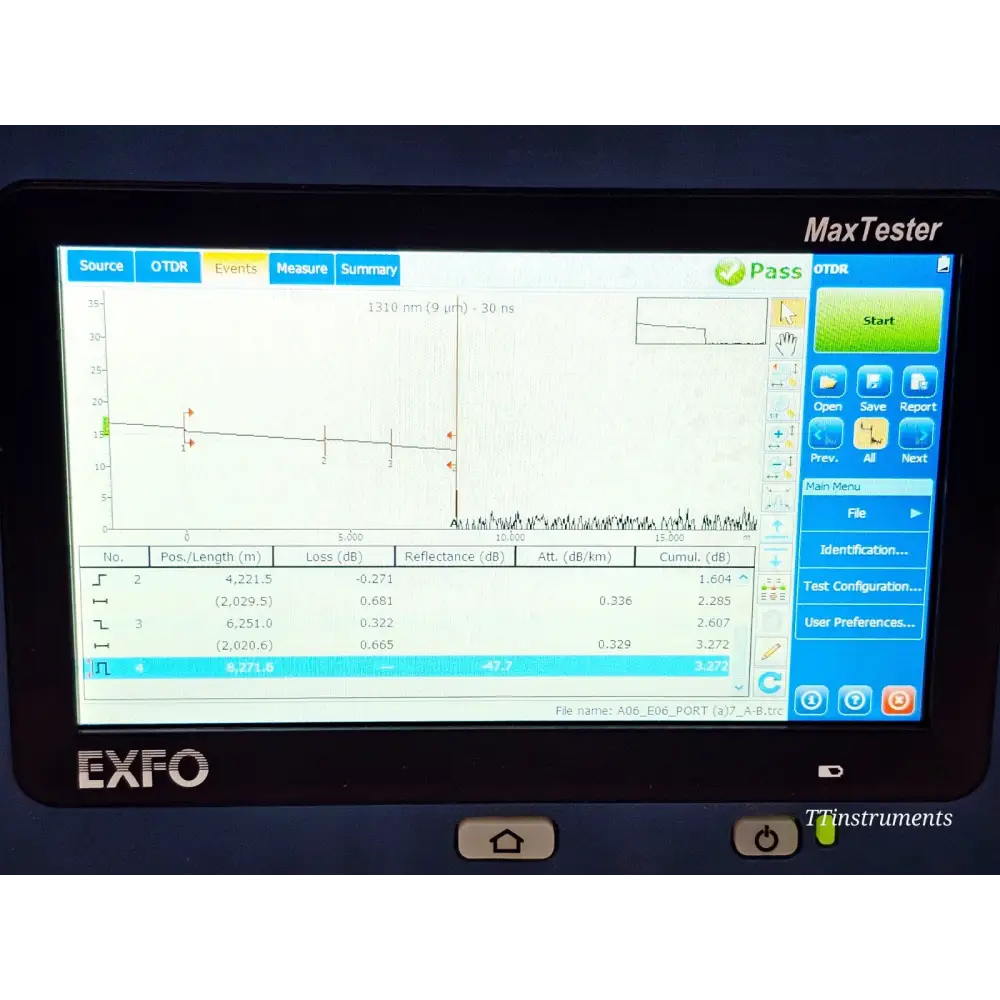 EXFO MAX-720C-Q1 QUAD SM MM OTDR iOLM MaxTester 1310/1550 & 850/1300 nm with PM.14