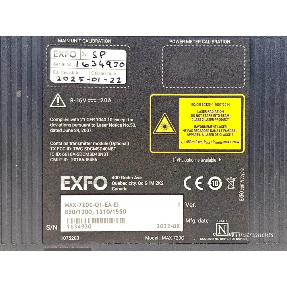 Viavi ONX-220 DSP OneExpert DSAM showing DOCSIS 3.1 spectrum display