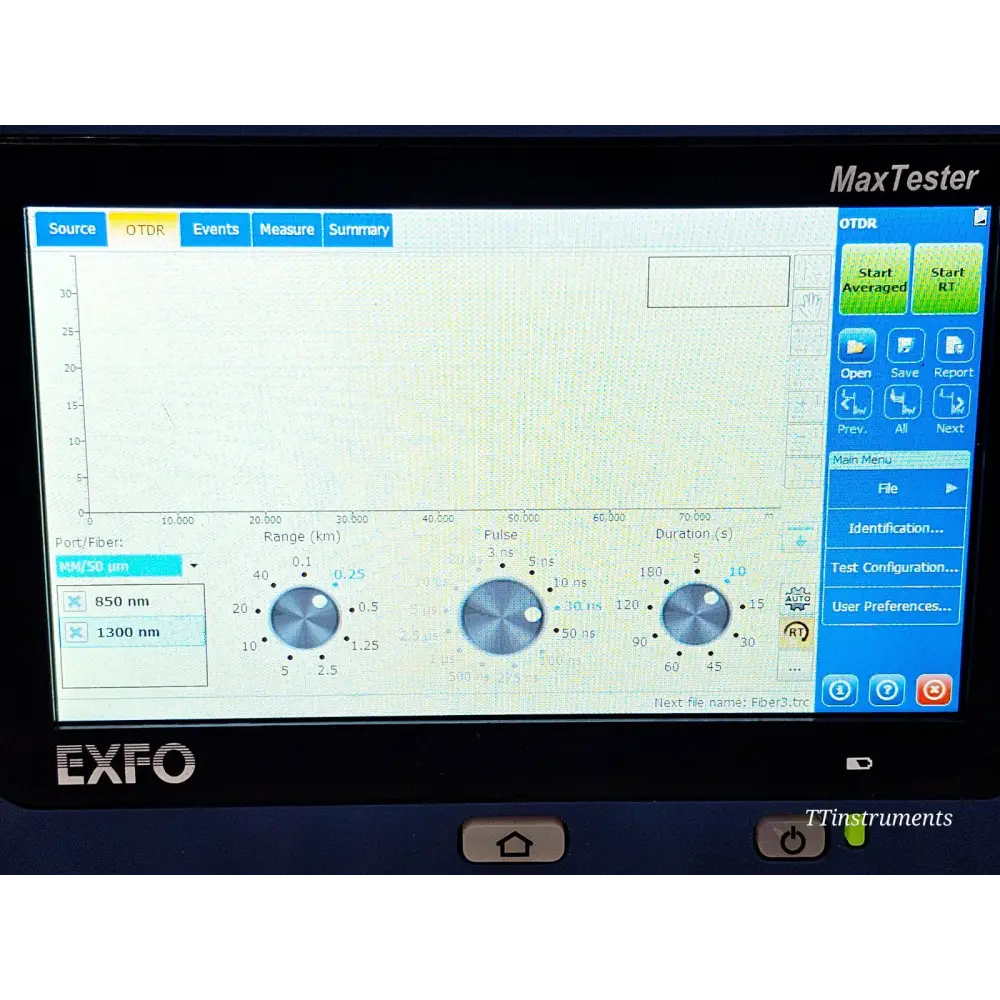EXFO MAX-720C-Q1 QUAD SM MM OTDR MaxTester 1310/1550 & 850/1300 nm with PM + VFL14