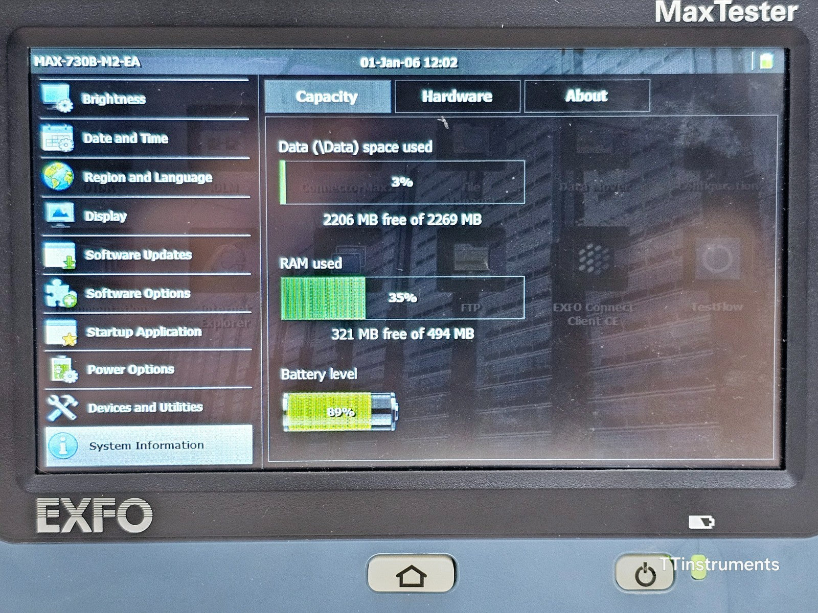 EXFO MAX-730B-M2 iOLM IADV MaxTester 1310/1550/1625nm Live PON/metro 39/37/37 dB