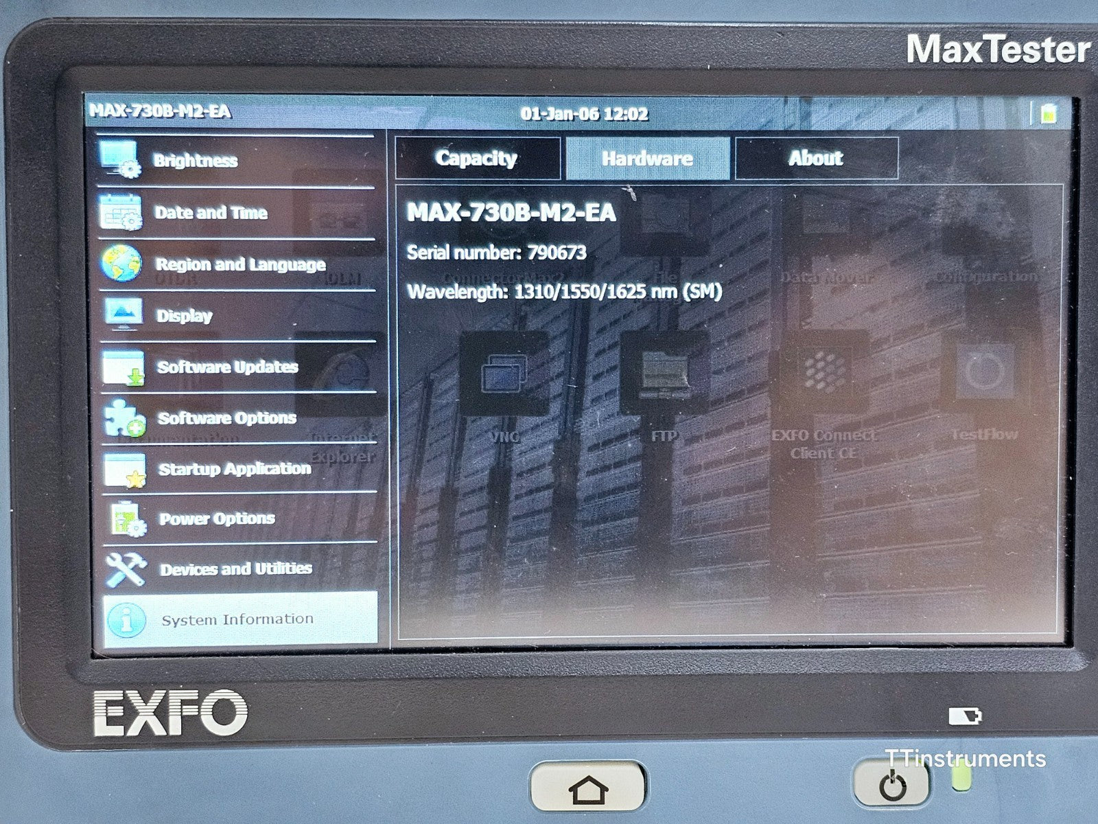 EXFO MAX-730B-M2 iOLM IADV MaxTester 1310/1550/1625nm Live PON/metro 39/37/37 dB