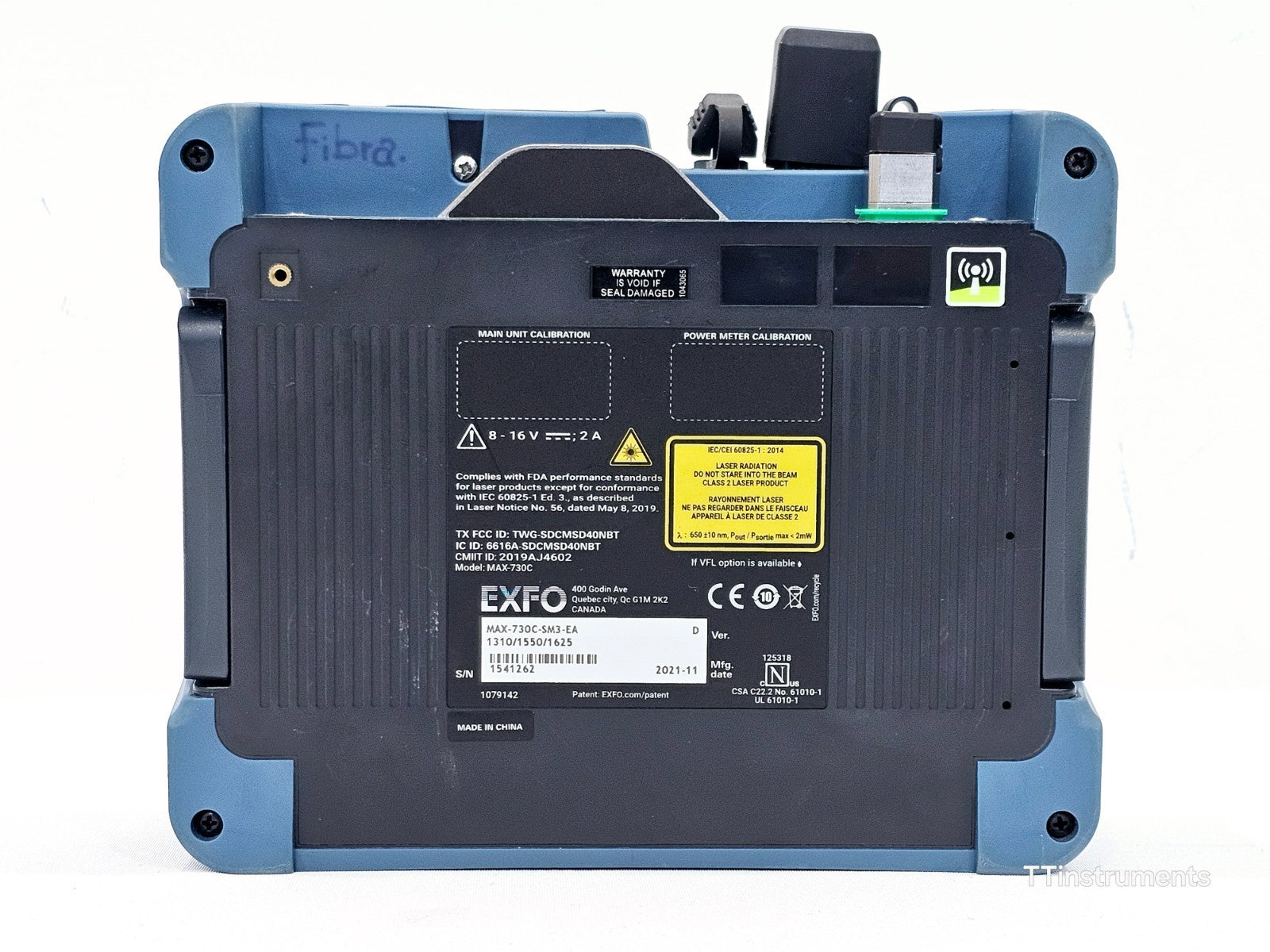 EXFO MAX-730C-SM3 iOLM MaxTester 1310/1550/1625 nm FTTx/PON 39/38/39 dB APC
