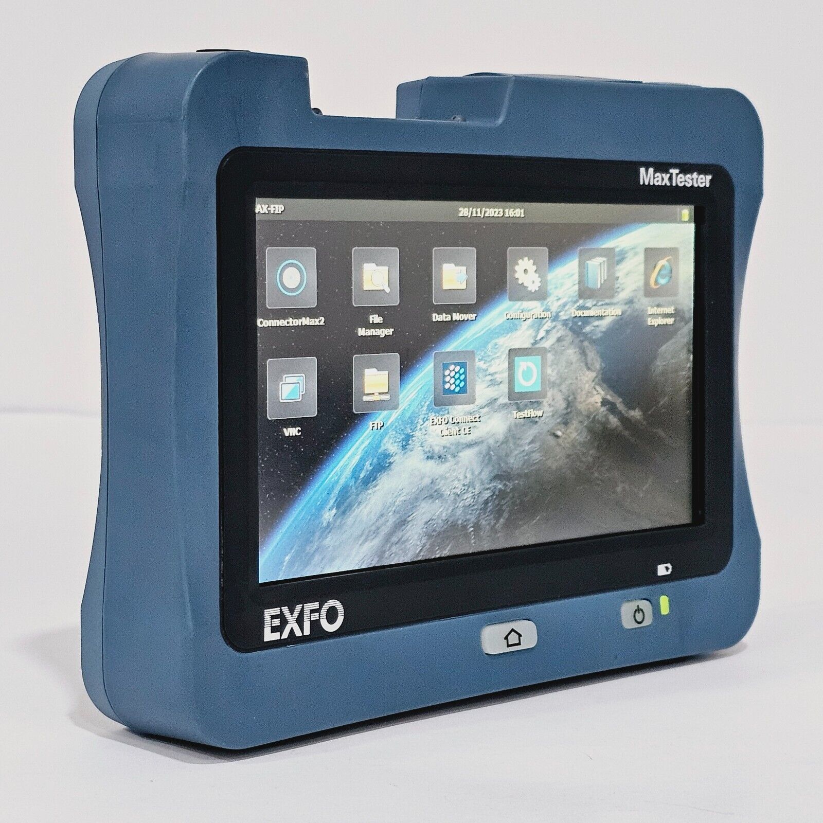 EXFO MaxTester MAX-FIP Mainframe w/ FIP-410B Fiber Inspection Scope & U25M/FC-SC