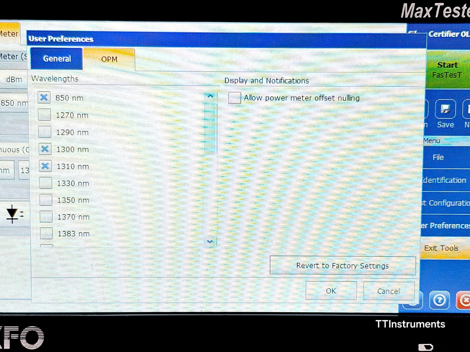 EXFO OLTS 940 ICERT QUAD 850/1300/1310/1550 nm SM MM Optical Loss Tester MAX-940