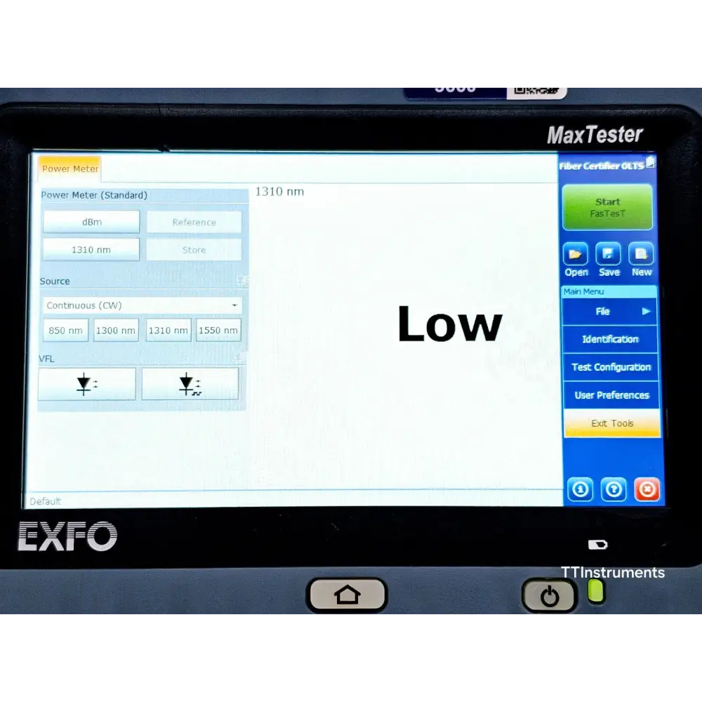 EXFO MAX-940 QUAD ICERT fiber certifier angled three-quarter view showing form factor