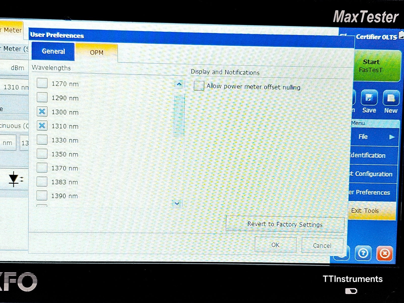 EXFO OLTS 940 ICERT QUAD 850/1300/1310/1550 nm SM MM Optical Loss Tester MAX 940