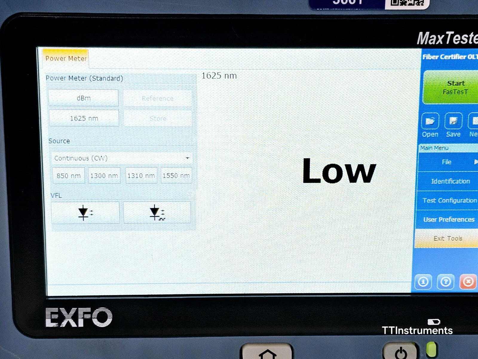 EXFO OLTS 940 ICERT QUAD 850/1300/1310/1550 nm SM MM Optical Loss Tester MAX-940