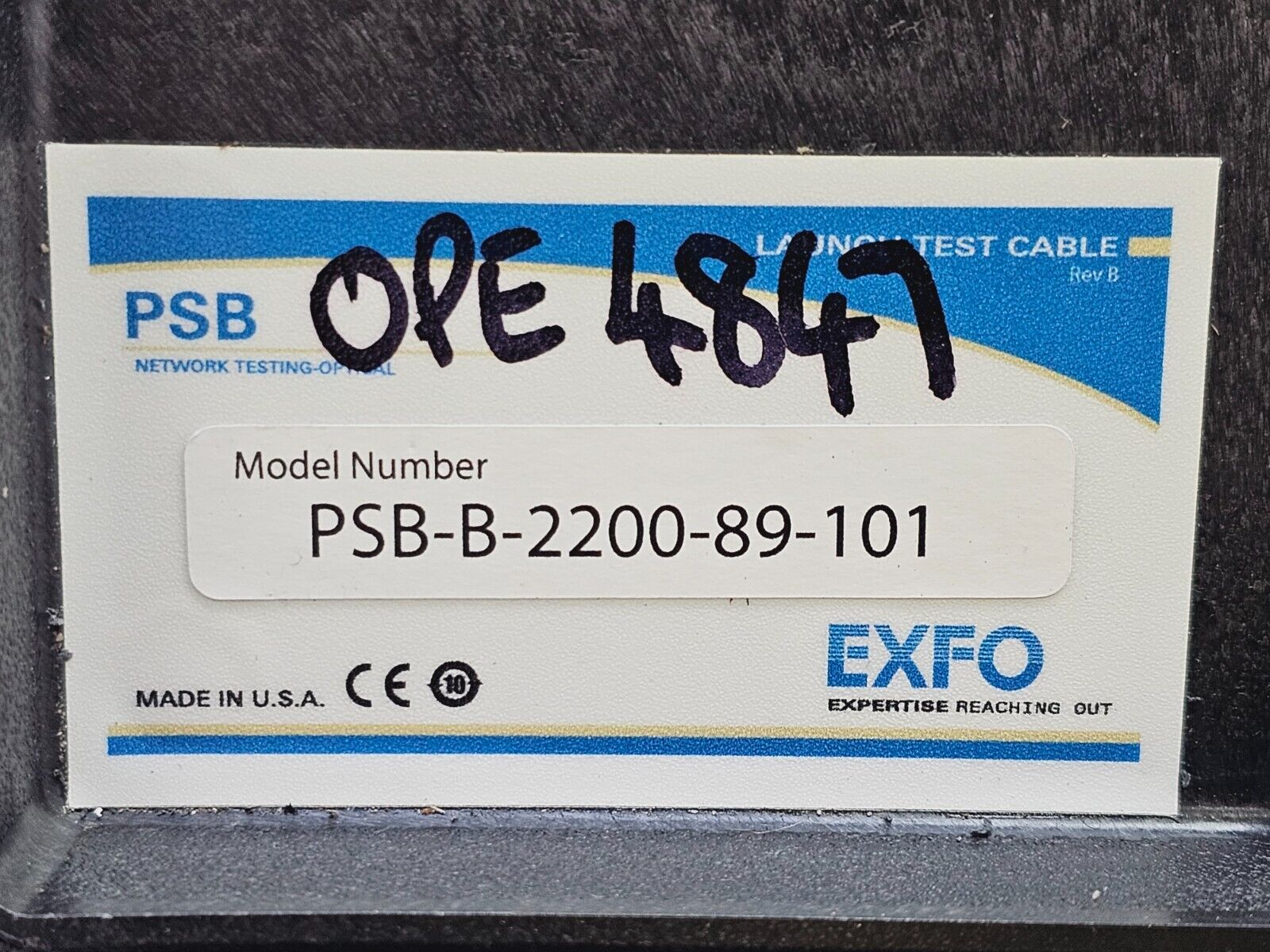EXFO PSB-B-2200-89-101 Launch Test Cable SM 2200 m