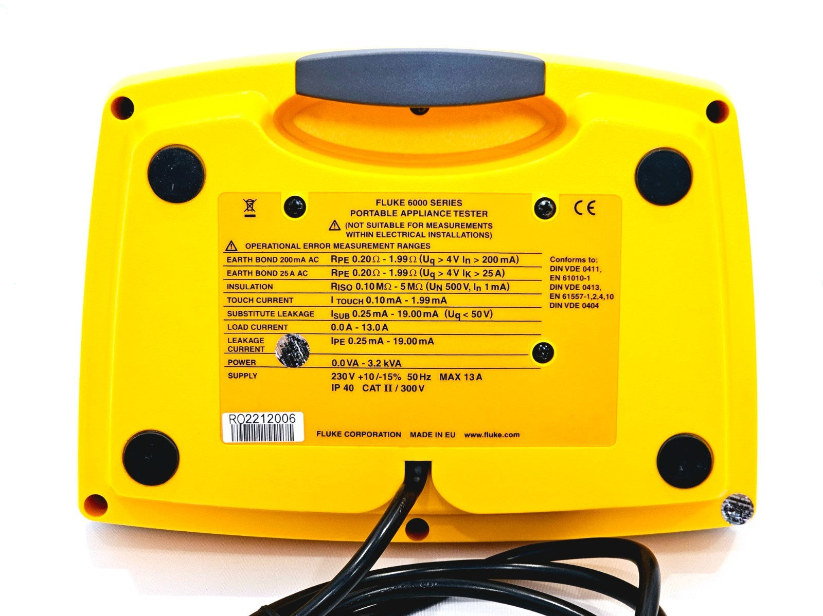 Fluke 6200 PAT Portable Appliance Tester