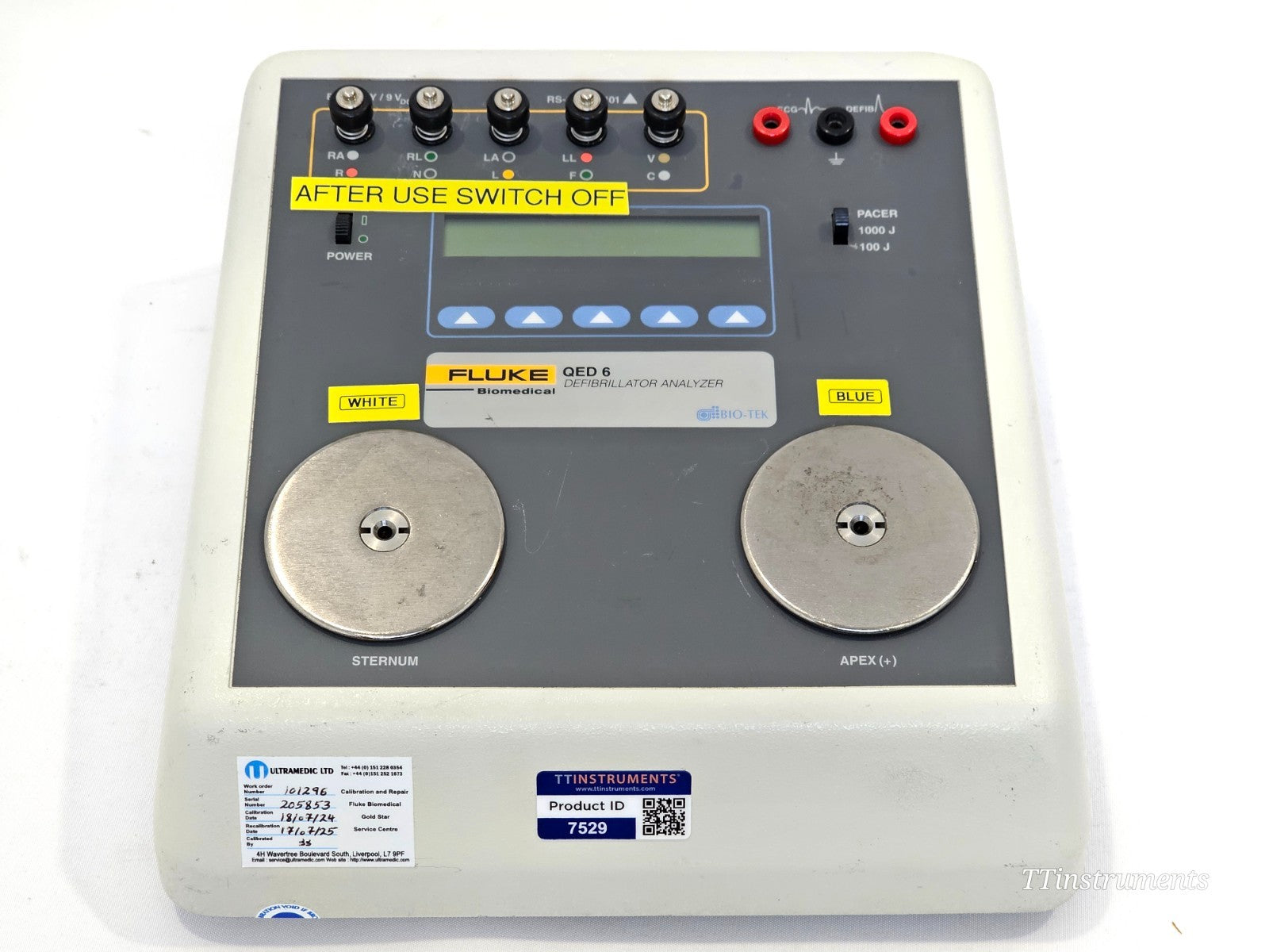 Fluke QED 6 side profile showing compact portable housing