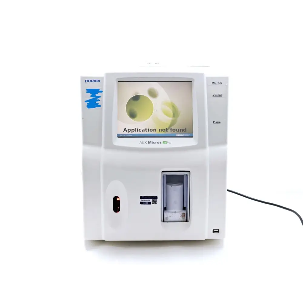 HORIBA ABX Micros ES 60 Haematology Analyser front view, for parts or repair
